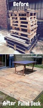 Reclaimed Pallet Deck Flooring Wood Pallet Projects Pallet Patio Pallet Decking