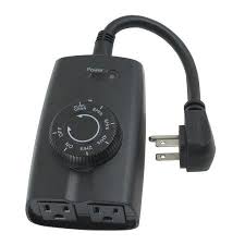 Hyper Tough Outdoor Grounded Dusk To Dawn Timer 2 Outlets Dusk To Dawn Timer Dusk