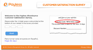Payless Shoesource Customer Satisfaction Survey Www Tellpayless Com Surveys Customer Survey Customer Satisfaction