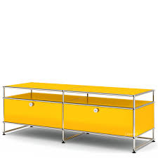 Mit seiner schlichten und unaufdringlichen zeigen sie stil und klasse bei der wahl ihres mobiliars und ergänzen sie bereits vorhandene stücke von usm haller. Usm Haller Tv Board L Golden Yellow Ral 1004 By Fritz Haller Paul Scharer Designer Furniture By Smow Com