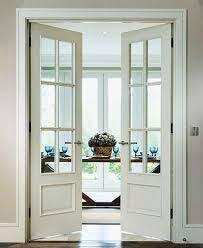This keeps exterior sound out and interior sound in while allowing ample natural light to flow through office interiors. Interior Double French Doors Wild Country Fine Arts