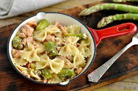 120 grammi circa di asparagi. Pasta Con Asparagi E Salmone Ricetta Facile E Leggera