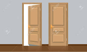 Doors4home offers a wide variety of exterior wood doors and entry wood doors in various styles, sizes and decorative options. Realistic Opened And Closed Classic Wooden Door Flat Color Style Royalty Free Cliparts Vectors And Stock Illustration Image 66096880