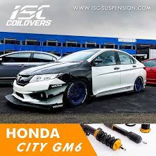 stancenation indonesia isc coilovers honda city gm6 is available in stock isccoiloverindonesia isccoiloverindonesia for enquiri honda city honda coilovers