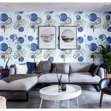 Selain trend penggunaan wallpaper, penggunaan stiker juga banyak dipilih sebagai dekorasi ruangan. Wallpaper Sticker Dinding Ruang Tamu Gm 605 Polka Biru Unomart Terbaru Agustus 2021 Harga Murah Kualitas Terjamin Blibli