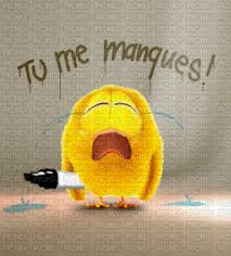 You are missing from me. Smiley Triste Tu Me Manque Picmix
