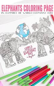 What you have to do is to just select the preferable color and color your drawing. Elephants Coloring Page Easy Peasy And Fun