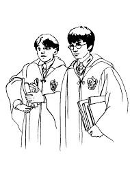 Ron Ed Harry Harry Potter Da Colorare Disegni Da Colorare E