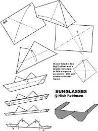 4 cut out the eye. Folding Instructions For Origami Origami Glasses Origami Origami Paper Folding
