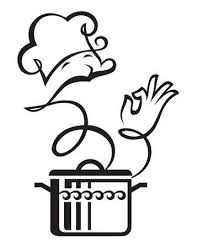 Black And White Restaurant Clipart Pan And Cook Wall Painting Decor Love Quotes Wallpaper Cooking Clipart