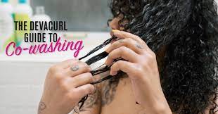 Washing hair with a cleansing conditioner wash (botanical conditioner) instead of a harsher (but often needed) shampoo. What Is Co Washing Curly Hair Devacurl