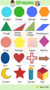 Shapes Different Shape Names With Useful List Types 7esl English Vocabulary English Language Teaching English Language Learning