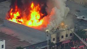 Fire in downtown LA building sends ...