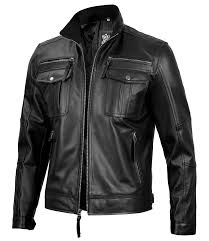 men black cafe racer leather product