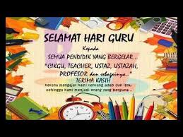 Biasanya, ucapan untuk guru diberikan pada momen khusus, seperti hari guru. Selamat Hari Guru Youtube