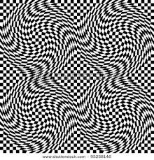 Black And White Illusion Pattern Checkerboard Warp Pattern In Black And White Repeats Seamlessly Optical Illusions Checkered Pattern Pattern
