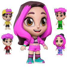 1 Boneco Colecionável Turma dos Rosa Vinil Articulado 15cm Emily Vick Void  Leozinho Katlen Robson
