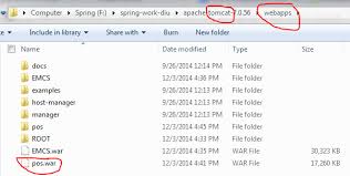 So finally i found an easy method to do this. How To Deploy A War File In Tomcat 7 Stack Overflow