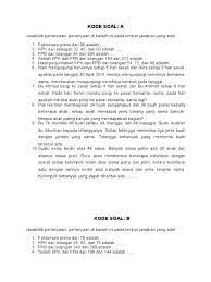 Soal kpk dan fpb kelas 4 doc. Soal Fpb Dan Kpk