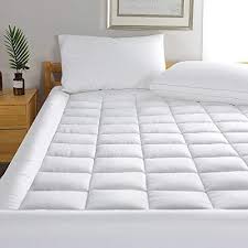 Mincoco Queen Cotton Mattress Pad Cover Pillowtop Overfilled Cooling Topper With Snow Down Alternative Fill 8 21 Quilted Fitted Deep Pocket All4hiking Com Mattress Pad Cover Mattress Pad Mattress