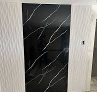 Deep Black Marble UV Protected PVC Wall Panel - 4x8 ft, Fireproof &  Waterproof, (32 sq. ft)