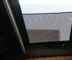 Retractable window screen can be used against flies or pets. Save Your Screen Door From Your Dog Or Child 6 Steps With Pictures Instructables