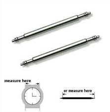 Then pick the spring bar up and position it between the jaws of your gauge, like this. Stainless Steel Watch Strap Spring Bars Pins Eieiwatchstraps Com
