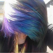 Tb To My Scene Life Dyedhair Purplehair Bluehair Scenedays Atleastmyhairwasokay Scene Hair Emo Hair Cool Hairstyles