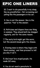 I think, therefore i'm single. Funny One Liners Jokes