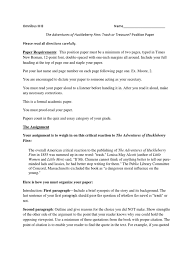Abortion is controversial because it involves religious beliefs and women's rights. Omnibus Iii B Huckleberry Finn Position Paper Requirements Adventures Of Huckleberry Finn Paragraph