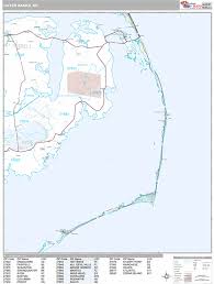 Map of outer banks and popular nearby beaches & coastal towns in north carolina. Outer Banks North Carolina Wall Map Premium Style By Marketmaps Mapsales Com