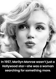 Marilyn Monroe photographed in 1957