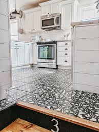 the day i painted my kitchen tile floor