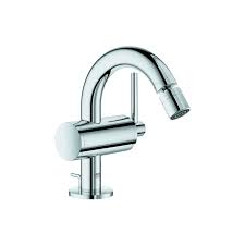 Mit starlight chromoberfläche, hebel aus metall. Chrom Bidetarmatur Grohe Bauedge Bidet Armatur Mit Zugstangen Ablaufgarnitur