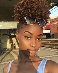 Dark Skin Beauty Brown Hair Dye Dyed Natural Hair Natural Hair Styles