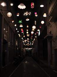 Lighting Installation In Athens By Beforelight Light Installation Light Art Installation