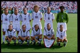 Team usa celebrates their win in the women''s soccer finals during the 1996 olympic games in the sanford stadium in athens, georgia. In 1996 U S Won First Olympic Women S Soccer Gold Medal