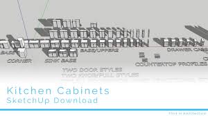 sketchup kitchen cabinet download