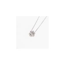 Single diamond necklace white gold. Necklace Natural Diamond 0 2 Ct K10wg White Gold Single Diamond Pendant Unused Elady Globazone
