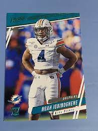 2020 Prestige Noah Igbinoghene Blue Xtra Points Green Rookie Dolphins Auburn Ebay Baseball Cards For Sale Rockies Baseball Baseball Cards