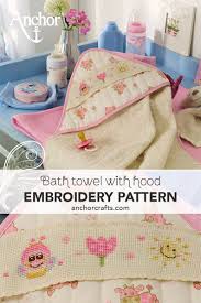 Find kids and baby towels in fun prints and colors at pottery barn kids. Cute Bath Towel Embroidery Crossstich Pattern Baby Crossstich Pattern Towel Embroidery