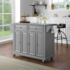stainless steel top kitchen cart/island