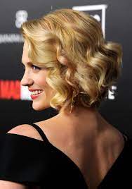 January Jones Chic Short Blonde Curly Bob Hairstyle Hairstyles Weekly