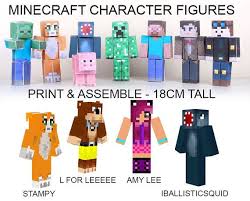 Stampy Stampylongnose Inspired Papercraft Templates Minecraft Stampy Minecraft Stampy