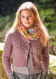 The body is knit seamlessly from the top down. Skipness Cropped Aran Cardigan Free Knitting Pattern Knitting Bee