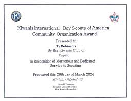 Thank you to the Tupelo Kiwanis Club for this recognition. My former…