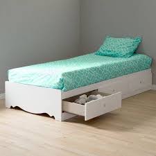 South Shore Crystal 3 Drawer Storage Bed Twin White Walmart Com Twin Storage Bed Storage Bed Bed Frame With Storage