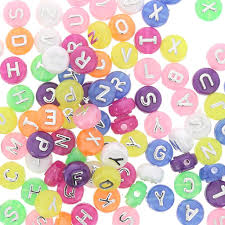 Out my 2012 lettering project, alphabet 100. Assortment Of 100 Round 9 5mm Alphabet Letter Beads Multicolored Silver X1 Perles Co