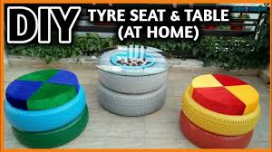 At first, i was getting ready to be the nagging wife and ask what the heck he was doing. Diy Making Of Tyre Seat And Table At Home How To Make Tyre Furniture Recycle Tyres Ideas Youtube