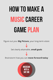 How To Make A Plan For Your Music How To Plan Career Career Planning